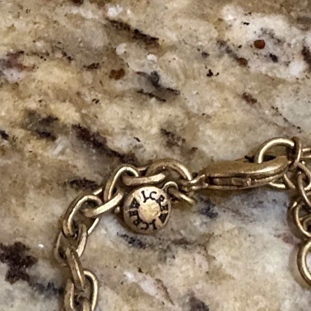 J. Crew Gold and Blue Geometric Necklace - Picture 5 of 12
